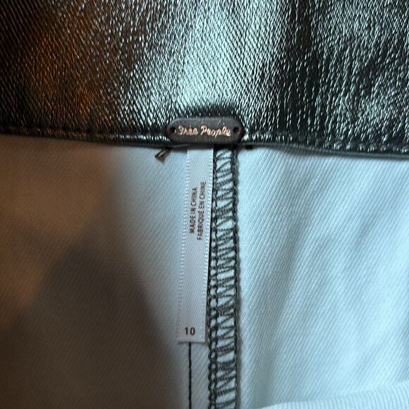 Free People Silver metallic skirt size 10 - Picture 2 of 16